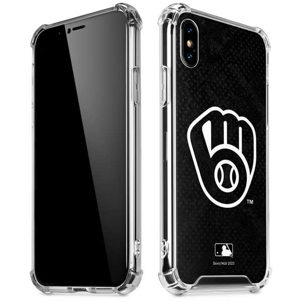 MLB Milwaukee Brewers Dark Wash iPhone X/XS Clear Case
