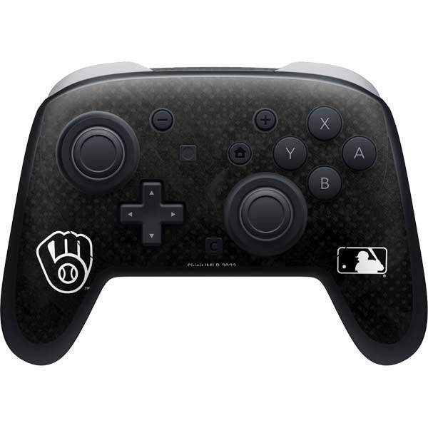 MLB Milwaukee Brewers Dark Wash Nintendo Switch 2 (2025) Pro Controller Skin