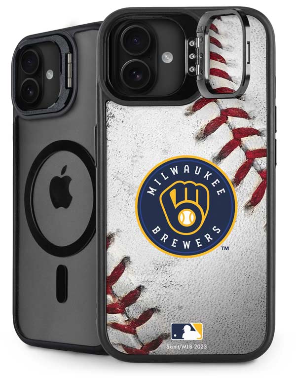 MLB Milwaukee Brewers Game Ball iPhone 16 Kickstand Case