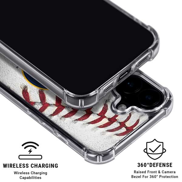MLB Milwaukee Brewers Game Ball iPhone 17 Clear Case