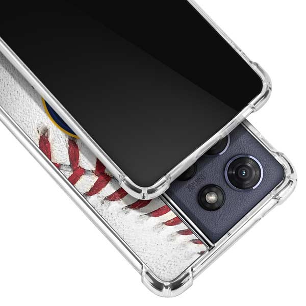 MLB Milwaukee Brewers Game Ball Moto G 5G (2025) Clear Case