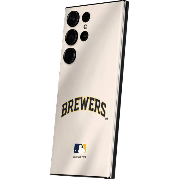 MLB Milwaukee Brewers Home Jersey Galaxy Skins