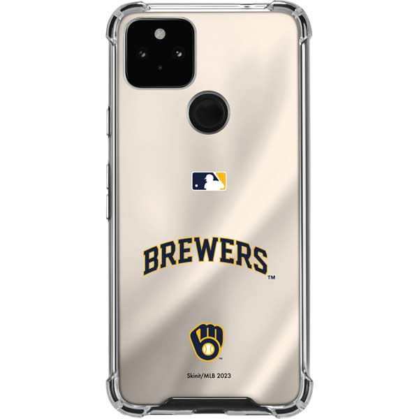MLB Milwaukee Brewers Home Jersey Pixel Cases