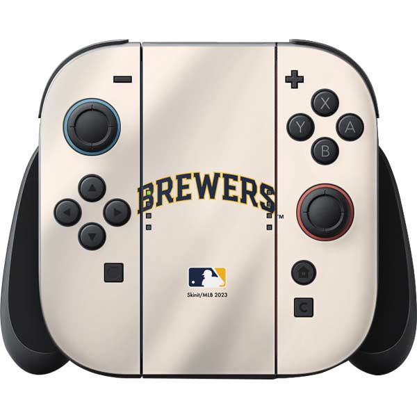 MLB Milwaukee Brewers Home Jersey Nintendo Skins