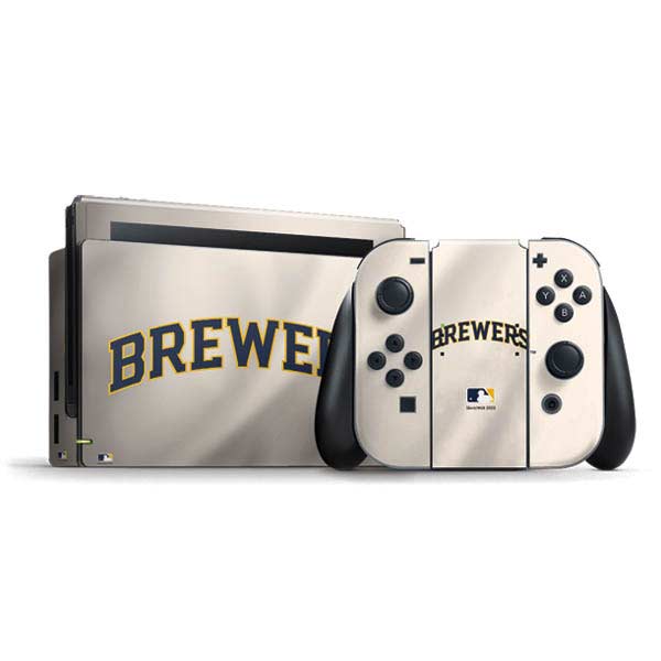 MLB Milwaukee Brewers Home Jersey Nintendo Skins