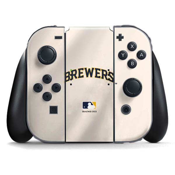 MLB Milwaukee Brewers Home Jersey Nintendo Skins