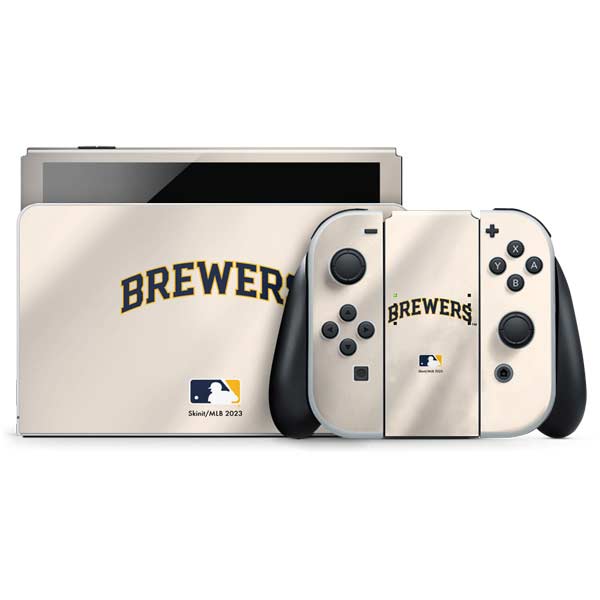 MLB Milwaukee Brewers Home Jersey Nintendo Skins