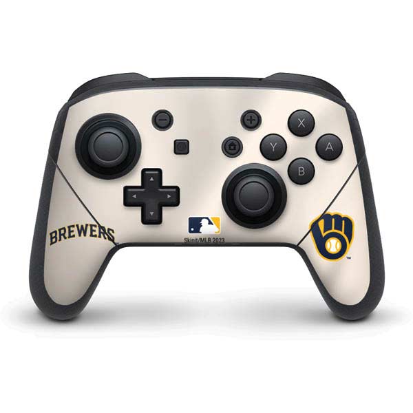 MLB Milwaukee Brewers Home Jersey Nintendo Skins