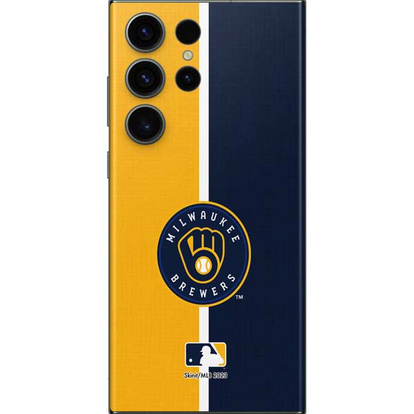 MLB Milwaukee Brewers Split Galaxy Skins