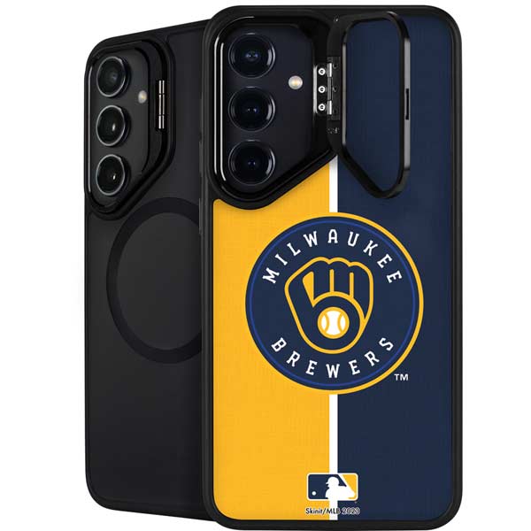 MLB Milwaukee Brewers Split Galaxy S26 Kickstand Case