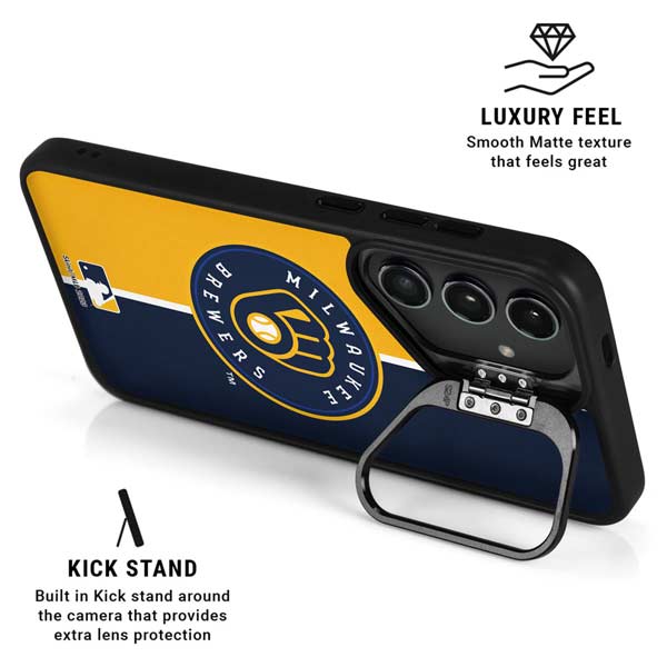 MLB Milwaukee Brewers Split Galaxy S26 Plus Kickstand Case