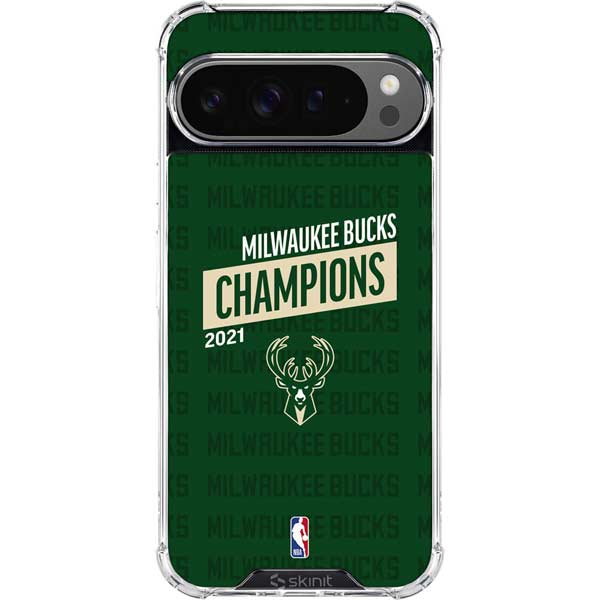 NBA Milwaukee Bucks 2021 Champions Google Pixel 10 Pro Clear Case