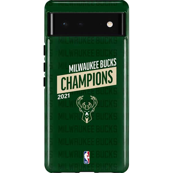 NBA Milwaukee Bucks 2021 Champions Pixel Cases