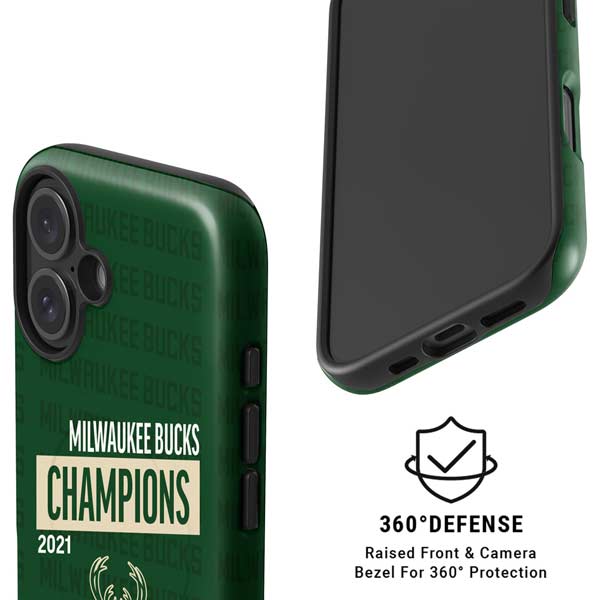 NBA Milwaukee Bucks 2021 Champions iPhone 16 Magsafe Impact Case