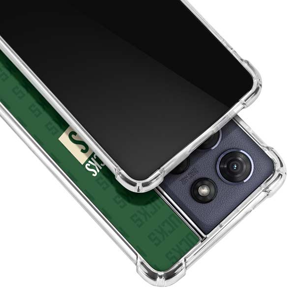 NBA Milwaukee Bucks 2021 Champions Moto G 5G (2025) Clear Case