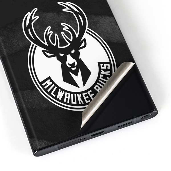 NBA Milwaukee Bucks Animal Print Black Galaxy Skins