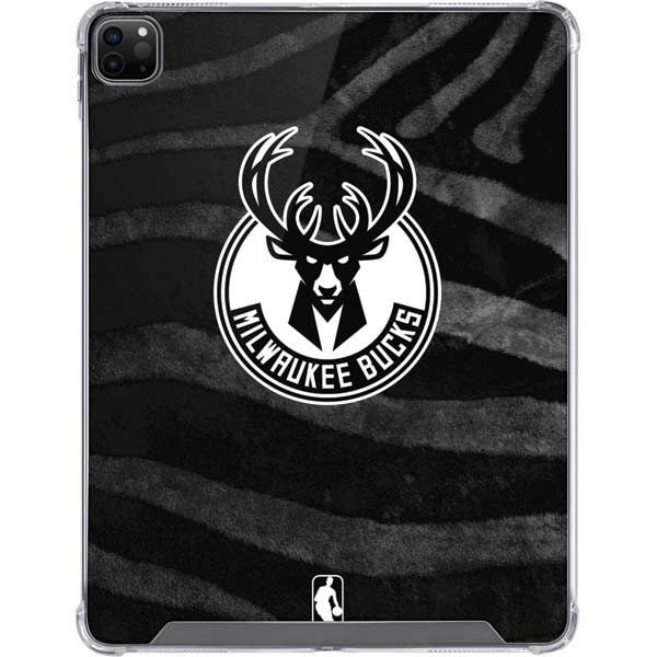 NBA Milwaukee Bucks Animal Print Black iPad Cases