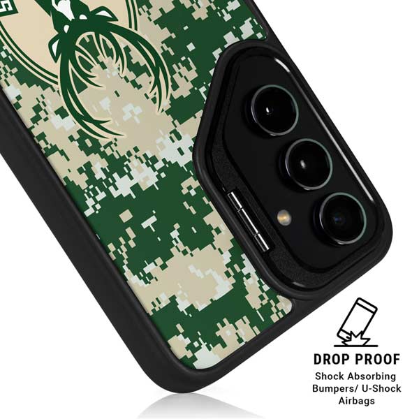 NBA Milwaukee Bucks Camo Digi Galaxy S26 Plus Kickstand Case