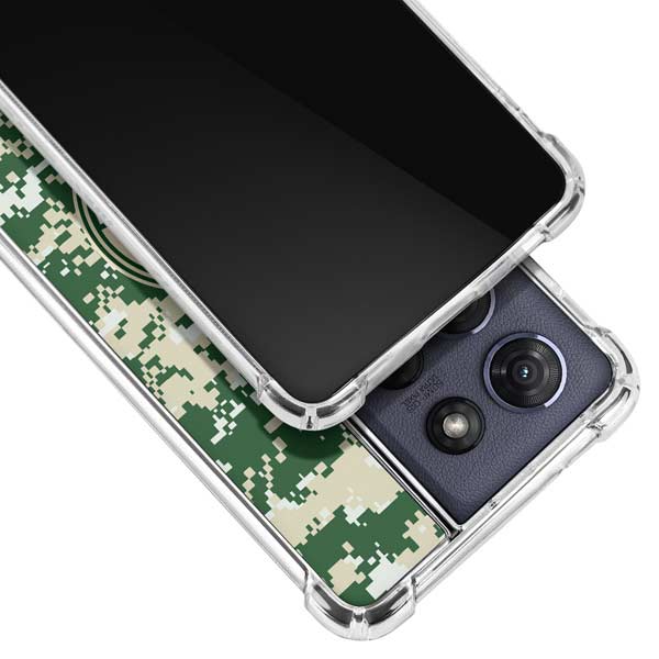 NBA Milwaukee Bucks Camo Digi Moto G Play 5G (2025) Clear Case