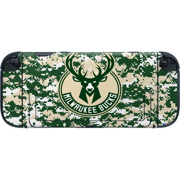 NBA Milwaukee Bucks Camo Digi Nintendo Switch 2 (2025) with Joy-Con Skin