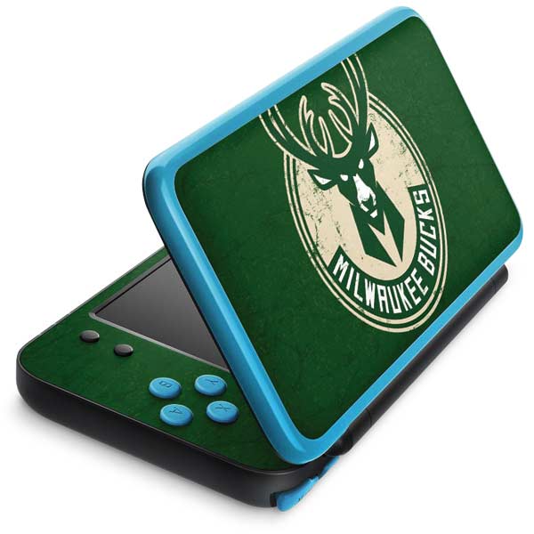 NBA Milwaukee Bucks Green Distressed Nintendo Skins