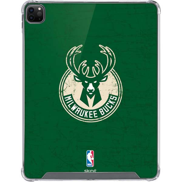 NBA Milwaukee Bucks Green Distressed iPad Cases