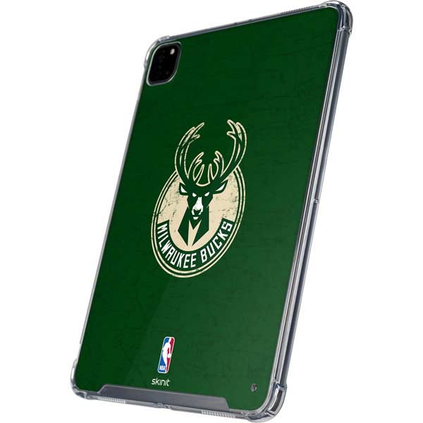 NBA Milwaukee Bucks Green Distressed iPad Cases