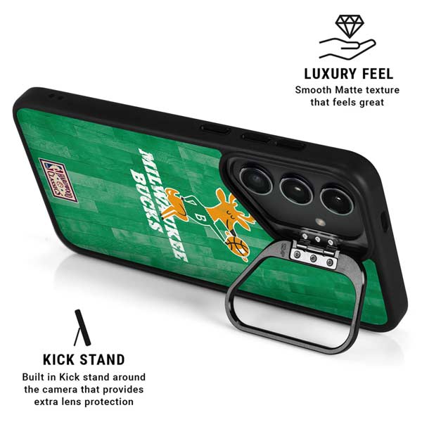 NBA Milwaukee Bucks Hardwood Classics Galaxy S26 Plus Kickstand Case