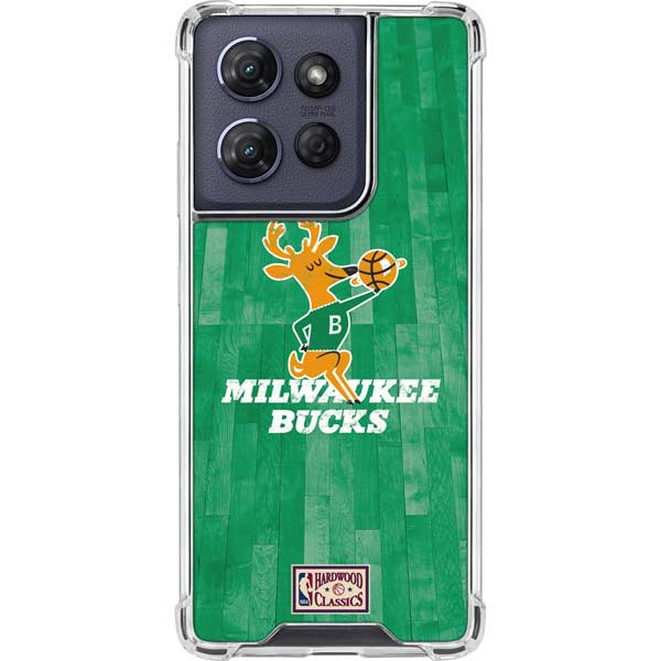 NBA Milwaukee Bucks Hardwood Classics Moto G Play 5G (2025) Clear Case