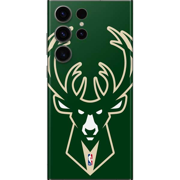 NBA Milwaukee Bucks Large Logo Galaxy Skins