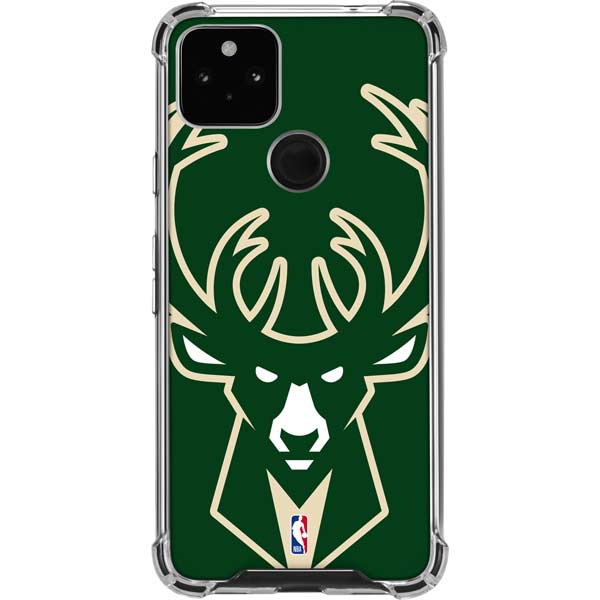 NBA Milwaukee Bucks Large Logo Pixel Cases