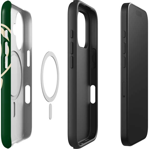 NBA Milwaukee Bucks Large Logo iPhone 16 Plus Magsafe Impact Case