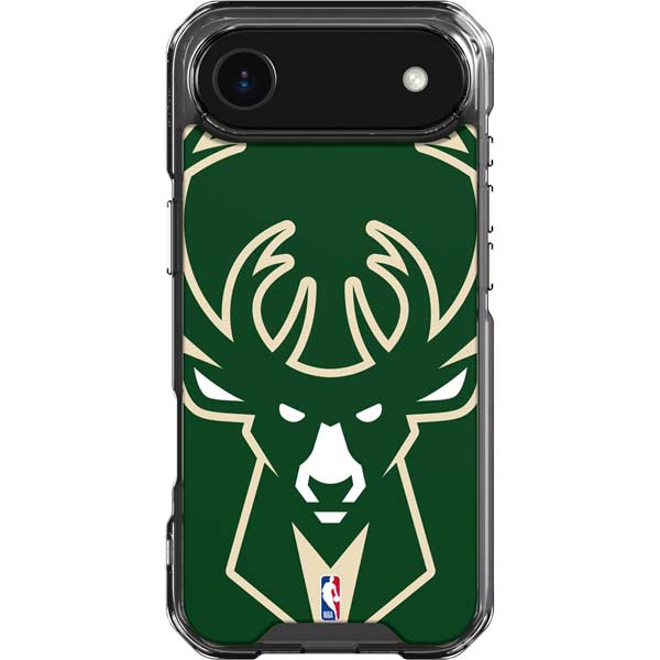 NBA Milwaukee Bucks Large Logo iPhone 17 Air Clear Case