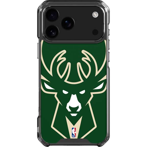 NBA Milwaukee Bucks Large Logo iPhone 17 Pro Max Clear Case