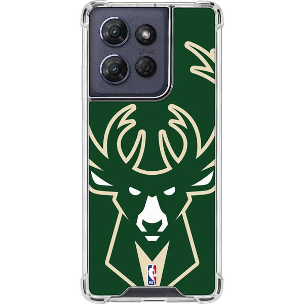 NBA Milwaukee Bucks Large Logo Moto G Play 5G (2025) Clear Case