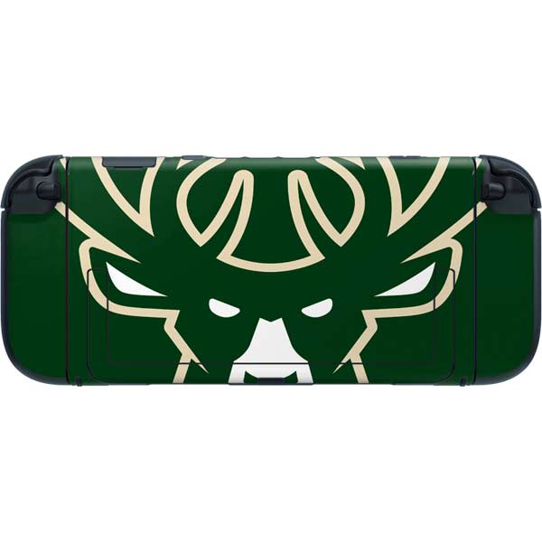 NBA Milwaukee Bucks Large Logo Nintendo Switch 2 (2025) with Joy-Con Skin