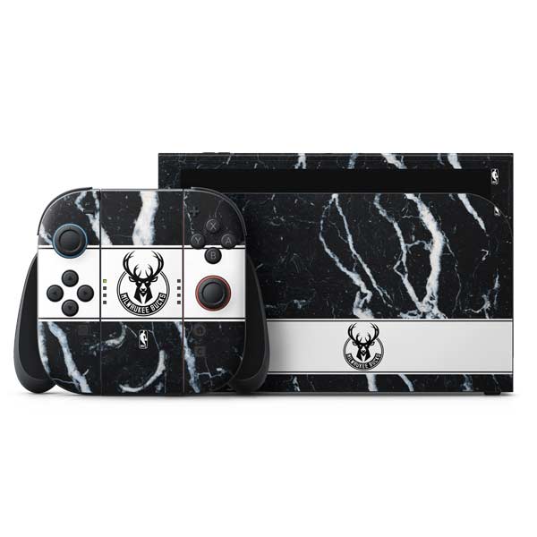NBA Milwaukee Bucks Marble Nintendo Skins