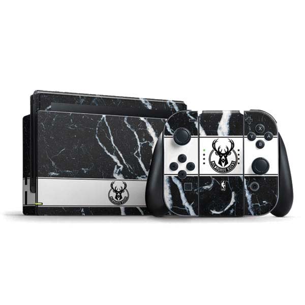 NBA Milwaukee Bucks Marble Nintendo Skins