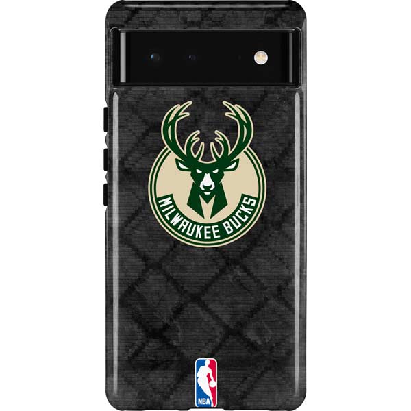 NBA Milwaukee Bucks Rusted Dark Pixel Cases