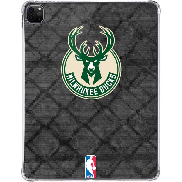 NBA Milwaukee Bucks Rusted Dark iPad Pro 11in (2024) Clear Case