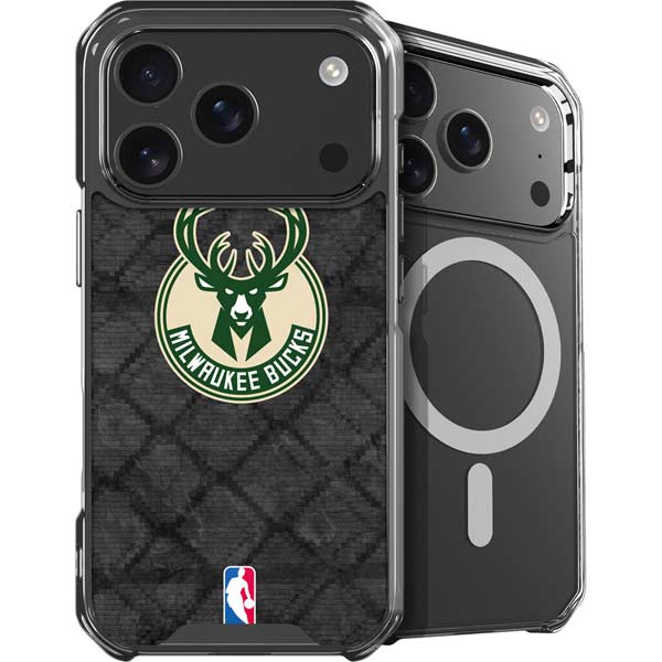 NBA Milwaukee Bucks Rusted Dark iPhone 17 Pro Max MagSafe Case