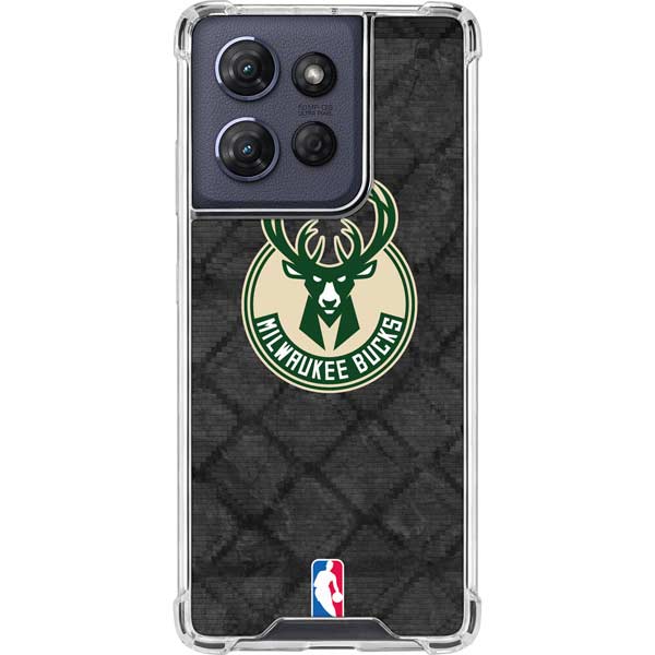 NBA Milwaukee Bucks Rusted Dark Moto G 5G (2025) Clear Case
