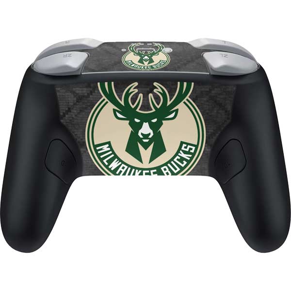 NBA Milwaukee Bucks Rusted Dark Nintendo Switch 2 (2025) Pro Controller Skin