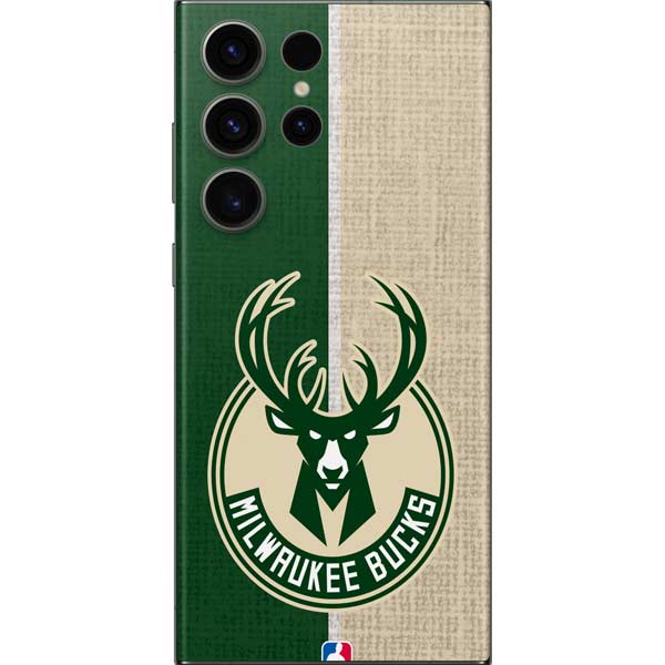 NBA Milwaukee Bucks Split Canvas Galaxy Skins