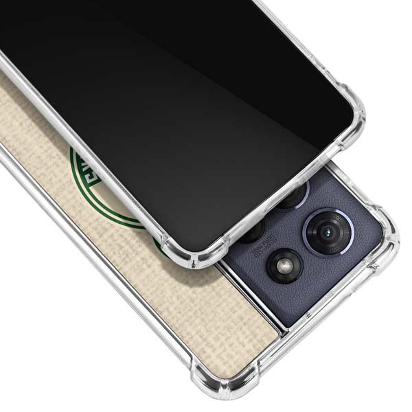 NBA Milwaukee Bucks Split Canvas Moto G Play 5G (2025) Clear Case