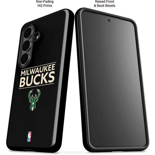 NBA Milwaukee Bucks Standard - Black Galaxy S26 Plus Impact Case