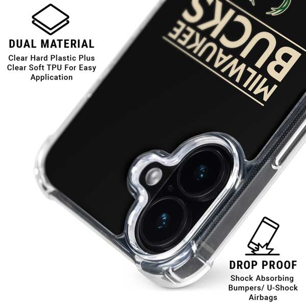 NBA Milwaukee Bucks Standard - Black iPhone 17 MagSafe Case