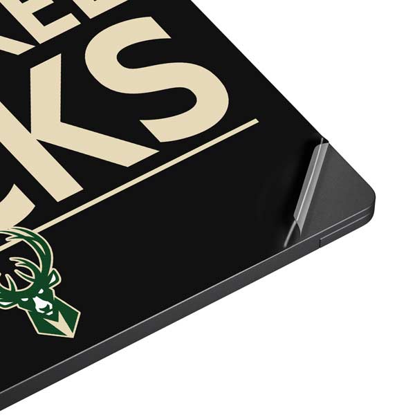 NBA Milwaukee Bucks Standard - Black Surface Laptop 7 13.8in Skin