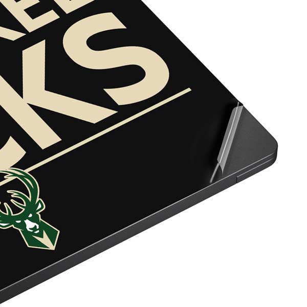NBA Milwaukee Bucks Standard - Black Surface Laptop 7 15in Skin