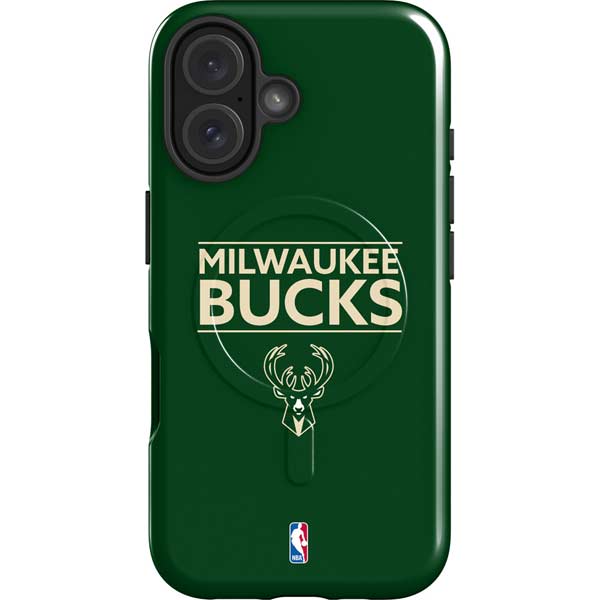 NBA Milwaukee Bucks Standard - Green iPhone 16 Magsafe Impact Case